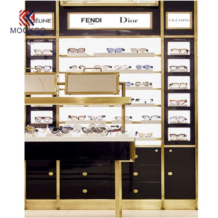 Senior Luxury Brand Sunglasses Shop Shelf Display Design