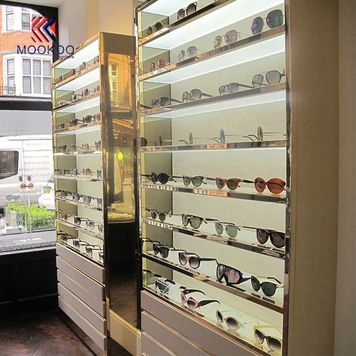 Custom Optical Eyewear Retail Cabinet Showcase