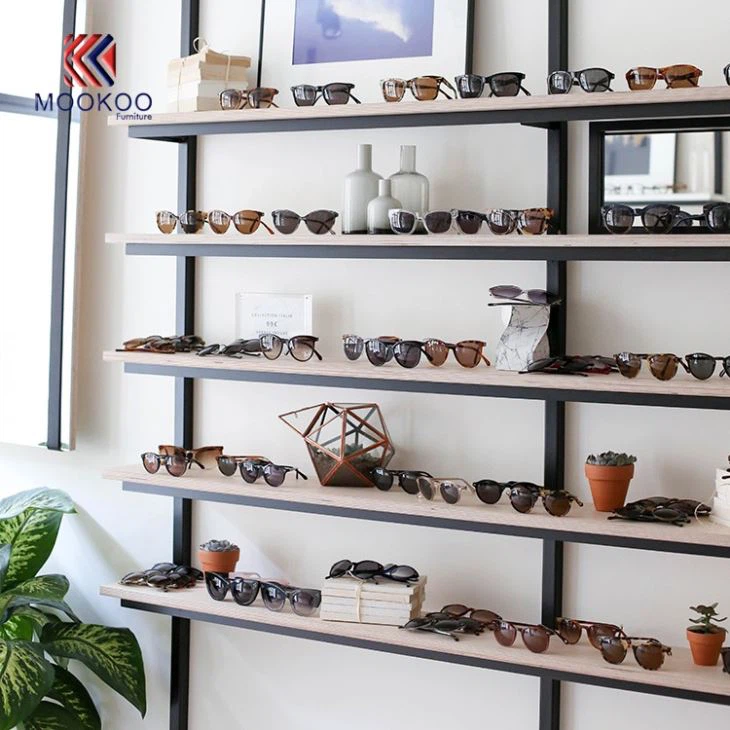 Optical Display Kiosk Sunglasses Showcase Wall Design