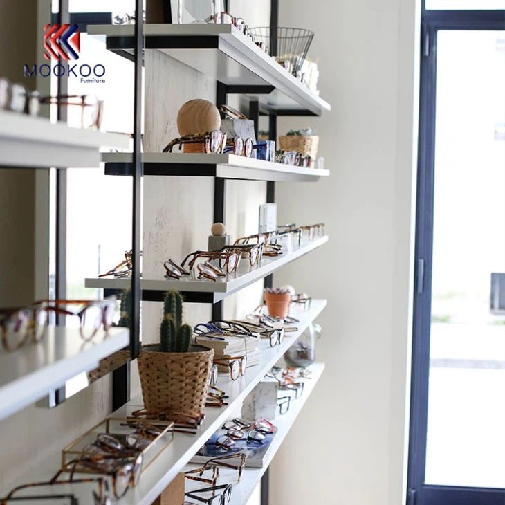 Optical Display Kiosk Sunglasses Showcase Wall Design