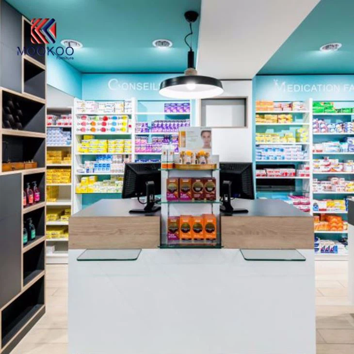 Retail Pharmacy Shop Counter Design