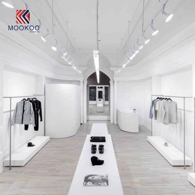 Mados mažmeninės prekybos drabužių parduotuvėmis dizainas iš MOOKOO BALDAI