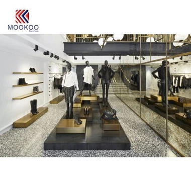 Drabužių parduotuvės lentynos