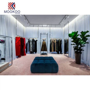 Parduotuvė Baldai Drabužių ekranas