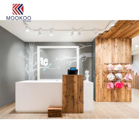 Kūdikių drabužių parduotuvė dizainas