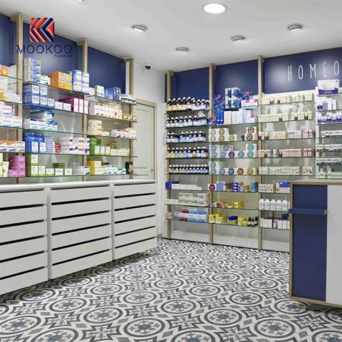 Europos stiliaus vaistinės pavyzdinių parduotuvių vitrinos