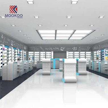 Europos stiliaus „High End Farmacia“ parduotuvės interjero dizainas