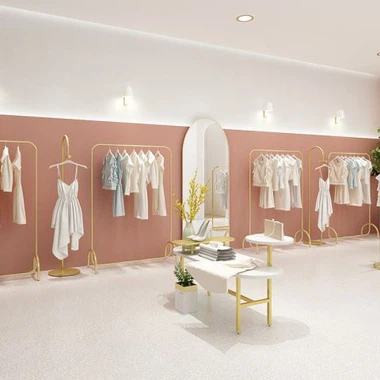 Lentynos Drabužių parduotuvė Rodyti įranga